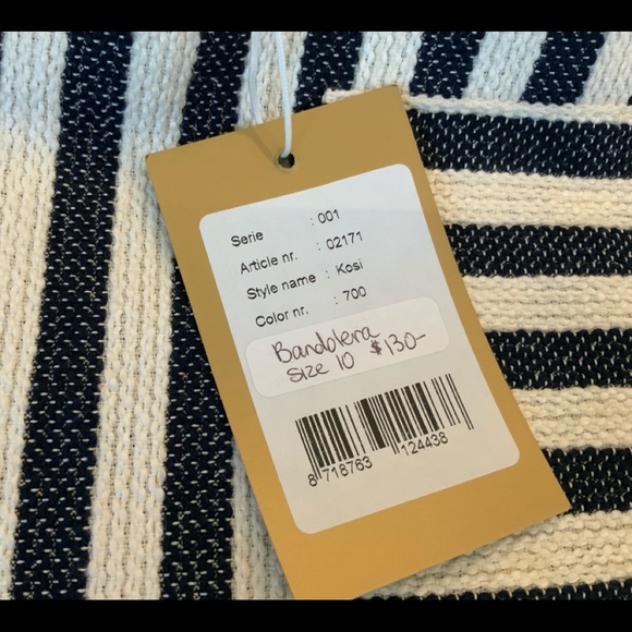 BANDOLERA BLUE AND WHITE KOSI SKIRT MULTI SIZES - Picture 4 of 5